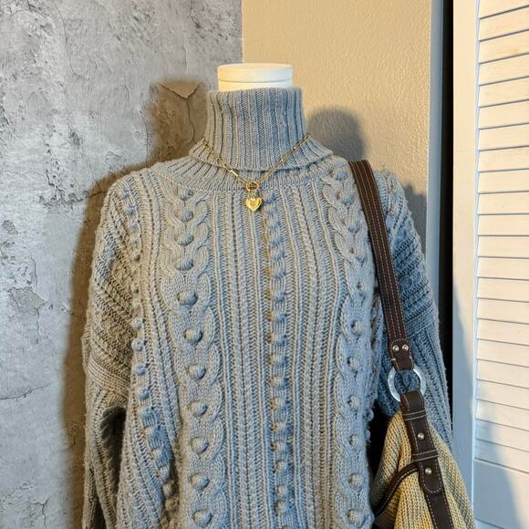 Preppy Soft & Cozy Blue Sweater - Picture 5 of 7